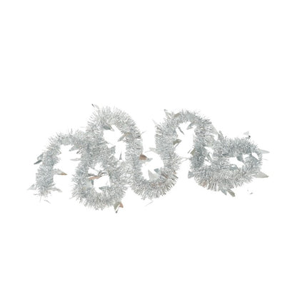 Beteala Craciun, Klevo, argintiu, marimea: 2 m x 9 cm x 5 cm material:folie PVC, interior/exterior