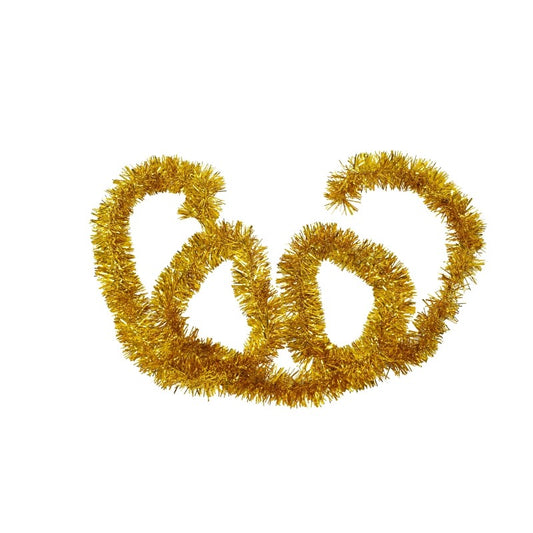 Beteala Craciun, Klevo, auriu, marimea: 2 m x 5 cm material:folie PVC, interior/exterior