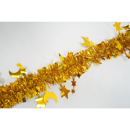 Beteala Craciun, Klevo, auriu, marimea: 2 m x 9 cm x 5 cm material:folie PVC, interior/exterior