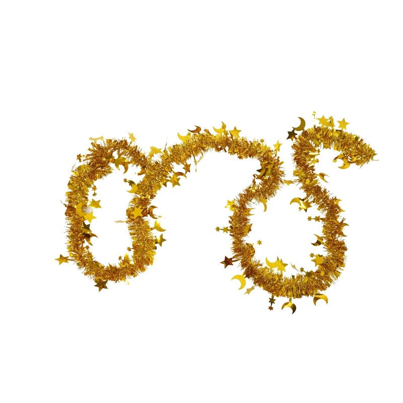 Beteala Craciun, Klevo, auriu, marimea: 2 m x 9 cm x 5 cm material:folie PVC, interior/exterior