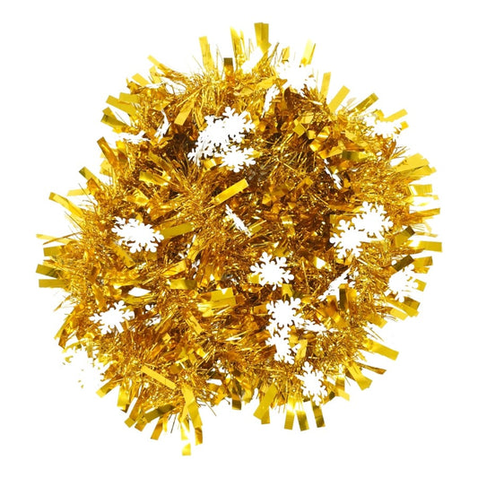 Beteala Craciun, Klevo, auriu, marimea:  2 m x 9 cm x 9 cm material:folie PVC, interior/exterior