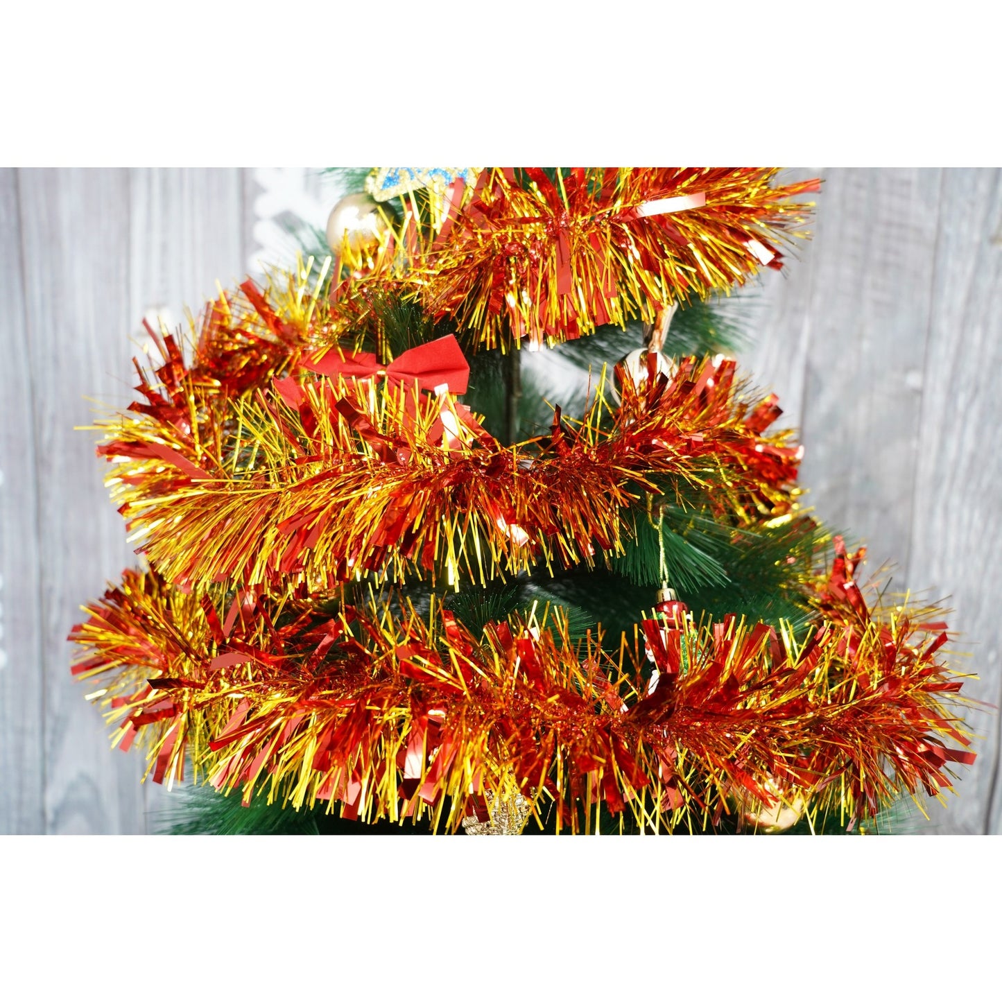 Beteala Craciun, Klevo, roșu, marimea: 2 m x 11 cm material:folie PVC, interior/exterior