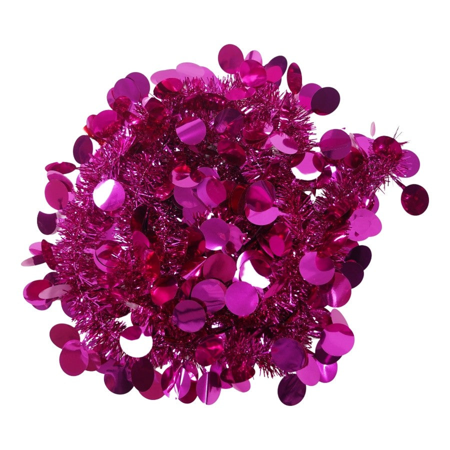Beteala Craciun, Klevo, roz, marimea: 2 m x 11 cm material:folie PVC, interior/exterior