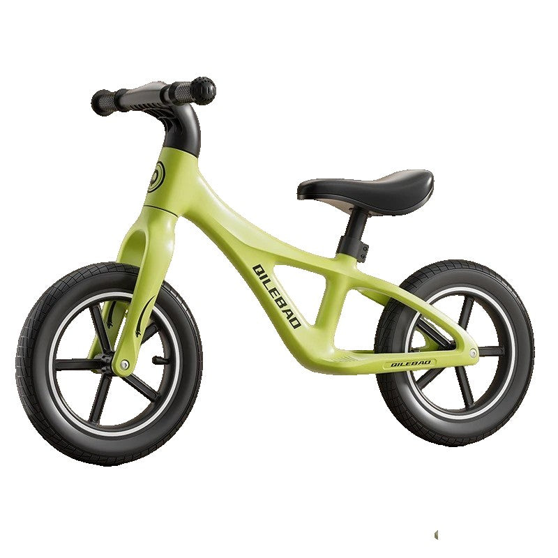Bicicleta pentru Copii, Klevo, Fara Pedale, Pentru 2-6 Ani, 2 Roti Silentioase, Sa Reglabila 43 - 58 cm, din Plastic si Fibra de Sticla, 88 x 56 x 43 cm, Verde