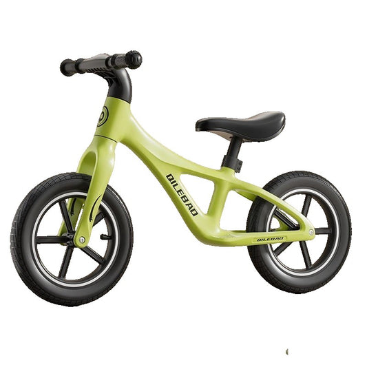 Bicicleta pentru Copii, Klevo, Fara Pedale, Pentru 2-6 Ani, 2 Roti Silentioase, Sa Reglabila 43 - 58 cm, din Plastic si Fibra de Sticla, 88 x 56 x 43 cm, Verde
