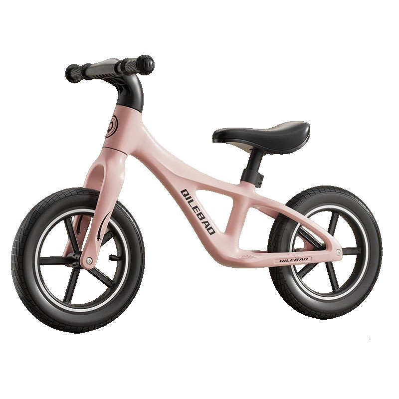 Bicicleta pentru Copii, Klevo, Fara Pedale, Pentru 2-6 Ani, 2 Roti Silentioase, Sa Reglabila 43 - 58 cm, din Plastic si Fibra de Sticla, 88 x 56 x 43 cm, Roz