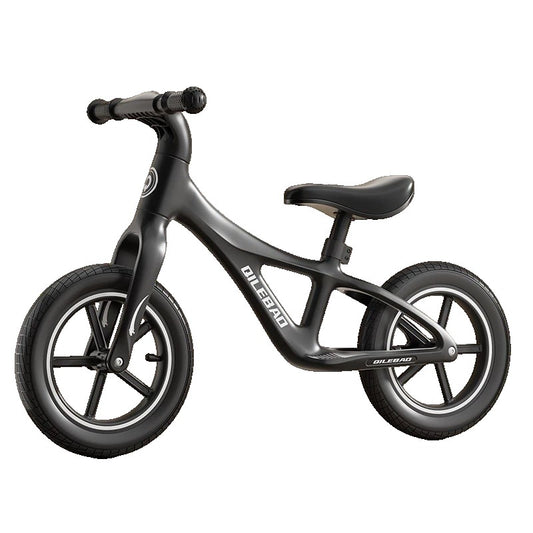 Bicicleta pentru Copii, Klevo, Fara Pedale, Pentru 2-6 Ani, 2 Roti Silentioase, Sa Reglabila 43 - 58 cm, din Plastic si Fibra de Sticla, 88 x 56 x 43 cm, Negru