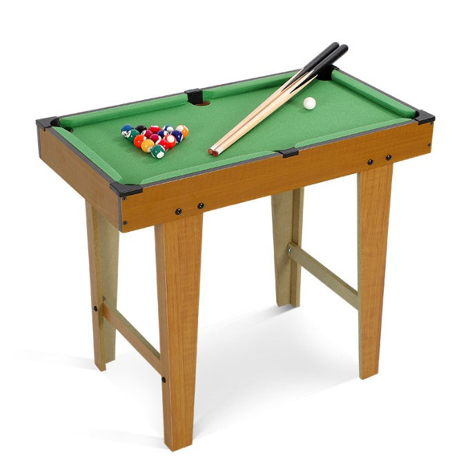 Mini Masa de Biliard pentru Copii, Klevo, Durabil, Usor de Transportat, 2 Tacuri, 16 Bile, 69x37x60 cm