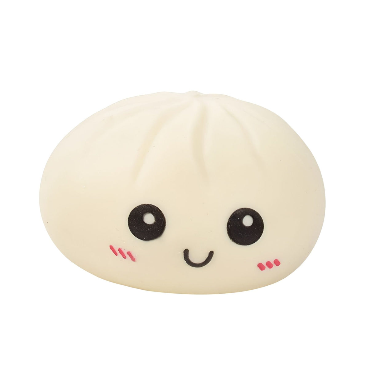 Jucarie Interactiva Dumpling Squishy, Klevo, Model Cifla Aburita, Jucarie Antistres pentru Copii si Maturi, Efect Calmant cu Revenire Lenta, 10 x 10 cm, Bej
