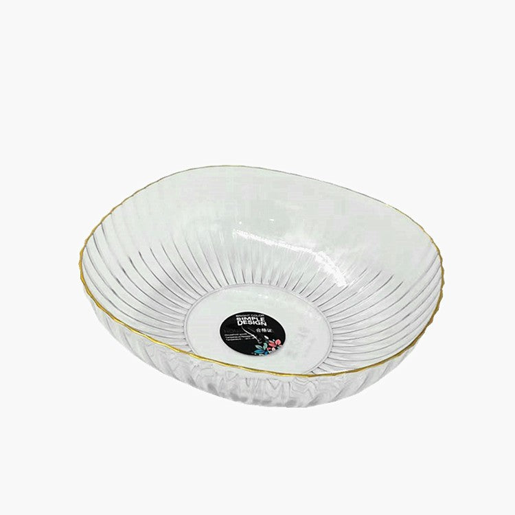 Bol cu un Singur Strat, Klevo, pentru Fructe, Legume, Snacks, 22.4x9 cm, Transparent