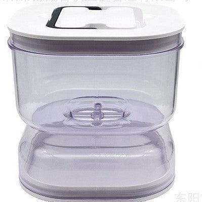 Borcan pentru Muraturi, Klevo, cu Separator pentru Lichide, Ermetic, Termorezistent, Tip Clepsidra, 1400 ml, ABS, Alb, 13.5x9.5 cm