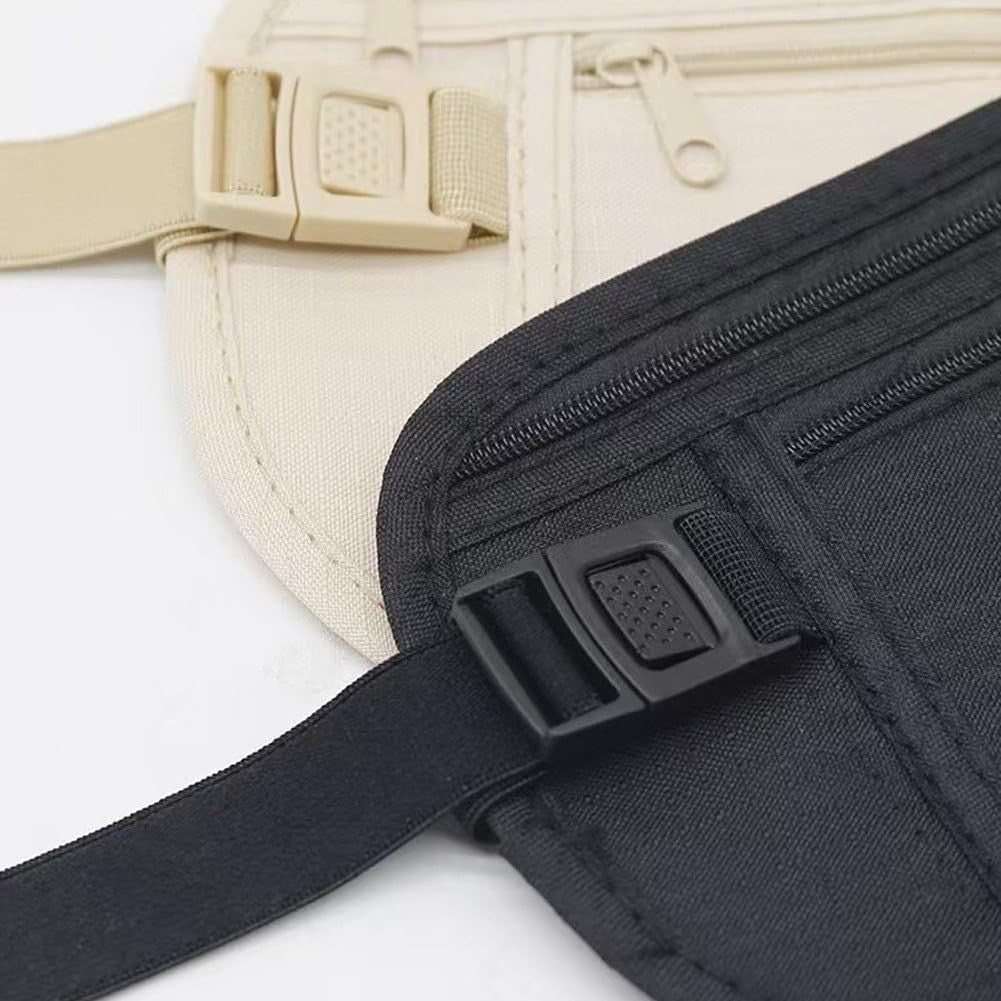 Borseta Anti-Furt, Klevo, 2 Compartimente, Reglabila, Unisex, pentru Documente, Carduri, Telefon, Negru