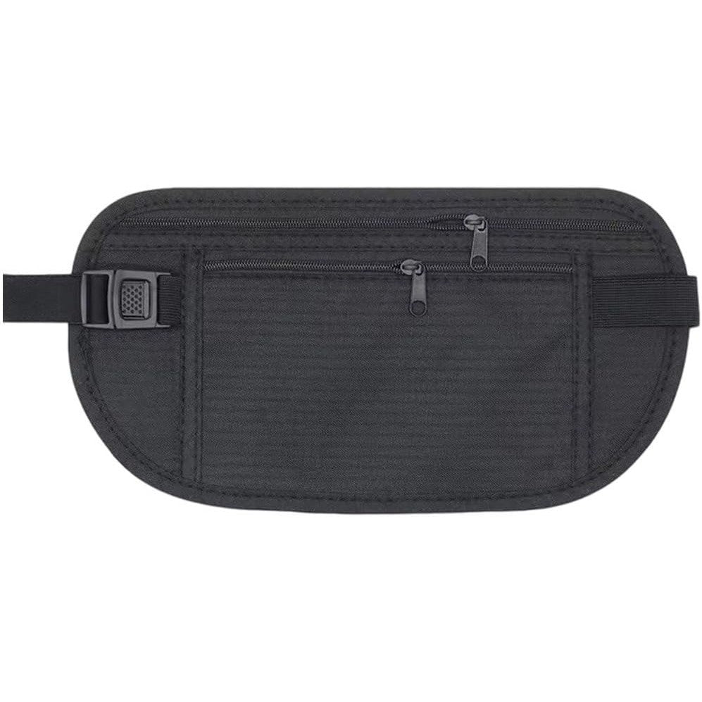 Borseta Anti-Furt, Klevo, 2 Compartimente, Reglabila, Unisex, pentru Documente, Carduri, Telefon, Negru
