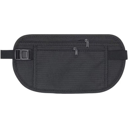 Borseta Anti-Furt, Klevo, 2 Compartimente, Reglabila, Unisex, pentru Documente, Carduri, Telefon, Negru