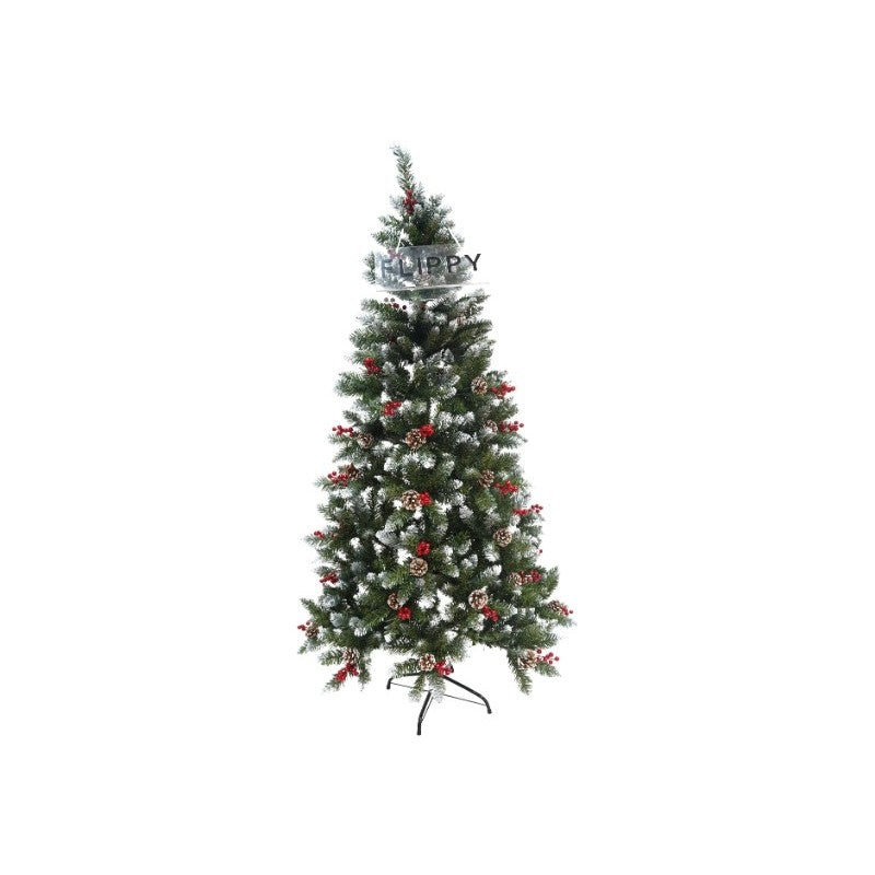 Brad Artificial de Craciun, Klevo, Sectionat pentru Perete/ Colt, 1.50 m inaltime, Verde, Decorat, Diametru Inferior 83 cm, Interior/ Exterior