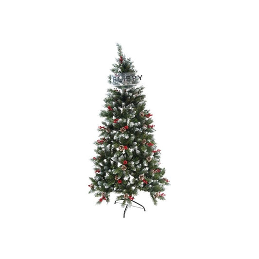 Brad Artificial de Craciun, Klevo, Sectionat pentru Perete/ Colt, 1.50 m inaltime, Verde, Decorat, Diametru Inferior 83 cm, Interior/ Exterior