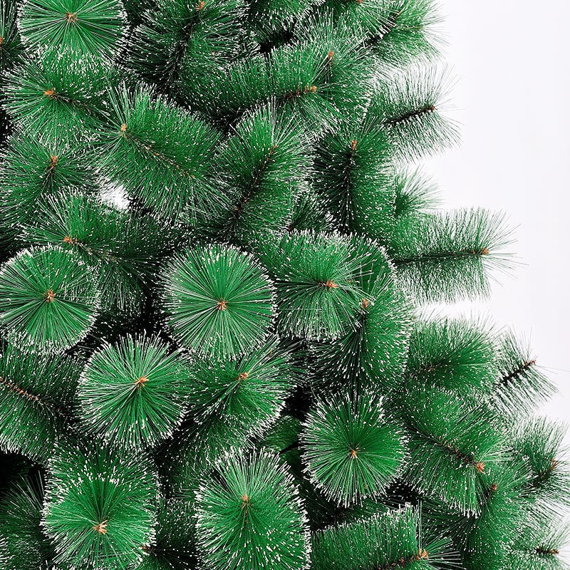 Brad artificial de Craciun tip pin nins, pentru interior/exterior, inaltime 90 cm, Klevo, verde, suport pastic inclus