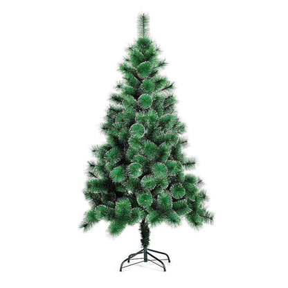 Brad artificial de Craciun tip pin nins, pentru interior/exterior, inaltime 90 cm, Klevo, verde, suport pastic inclus