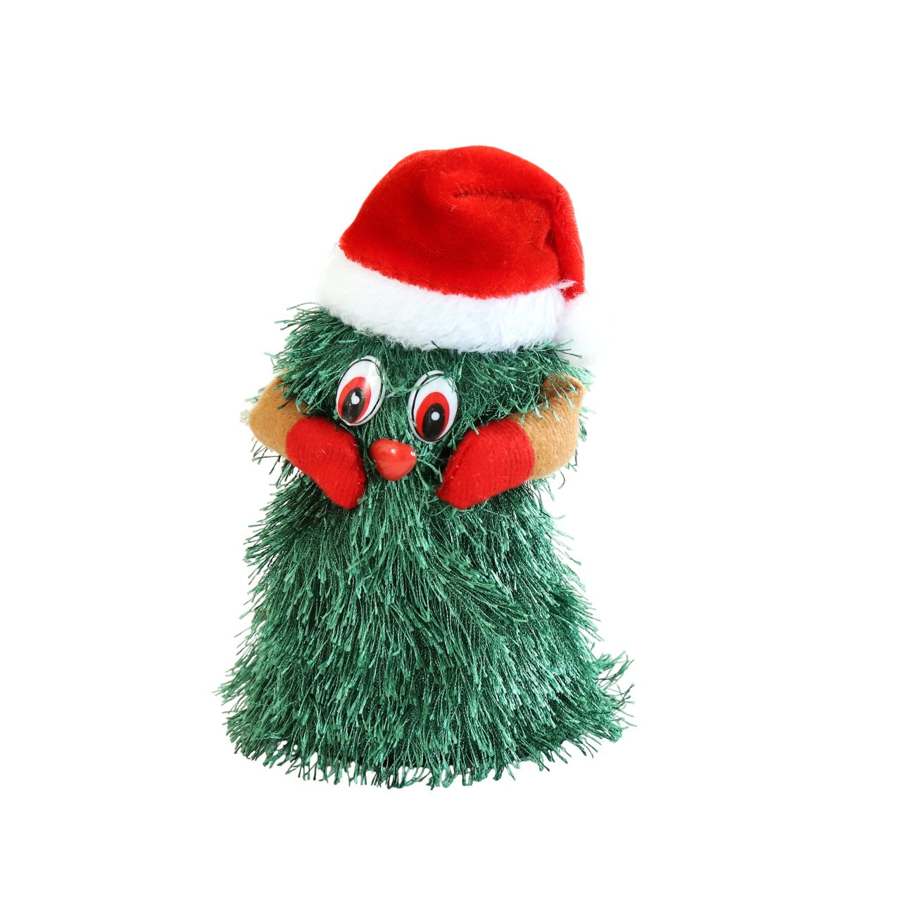 Bradut Dansator si Cantaret, Klevo, Decoratiune de Craciun, Jucarie Interactiva, 16 cm Inaltime, Verde