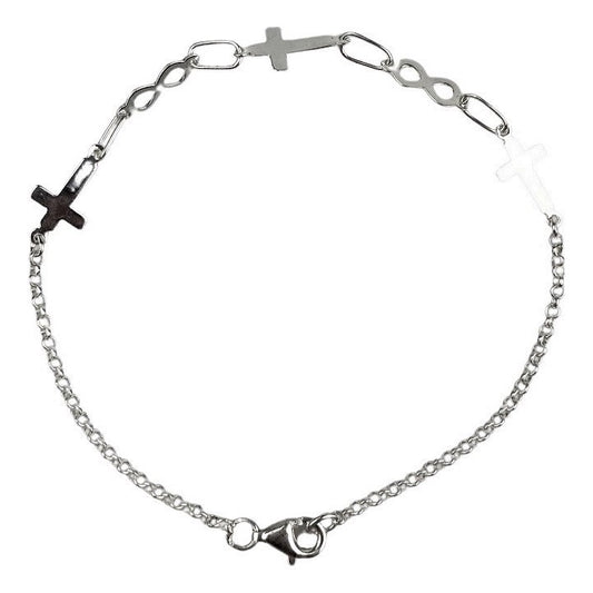 Bratara Argint 925 Cruce si Infinit, 2 g