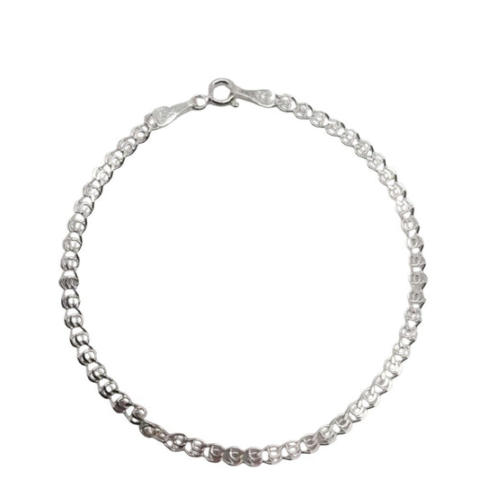 Bratara Argint 925 Unisex cu Zale Cerc, 1.58 g