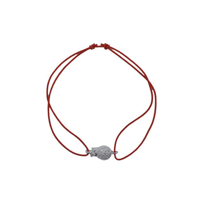 Bratara cu nod dublu din Argint 925, model Bufnita cu pietre, 0.98 g