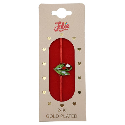 Bratara Placata cu Aur 24k Copii, Jolie, DIVERSE , din Metal in Culori cu Snur Rosu impletit, Diverse