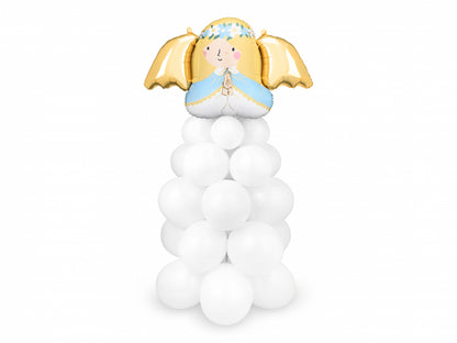 Buchet baloane Angel, 140x70 cm, alb
