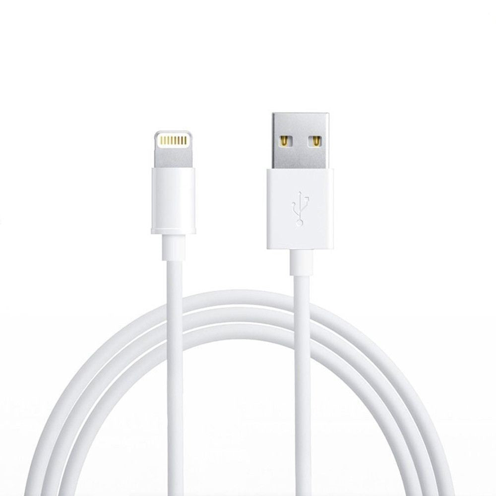 Cablu Date Compatibil iPhone 1 m Bulk, Alb