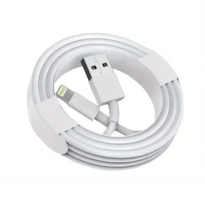 Cablu de Date Fast Charging, Klevo, port USB-B Compatibil cu iPhone cu porturi de tip Lightning, pentru Incarcare rapida 2A, Lungime 2M, Alb