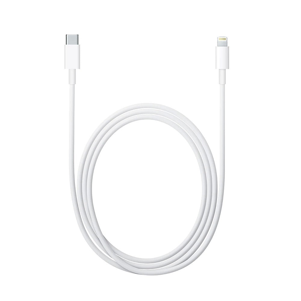 Cablu de date si de incarcare Apple, USB Tip-C-Lightning, 1 metru, Klevo, Alb