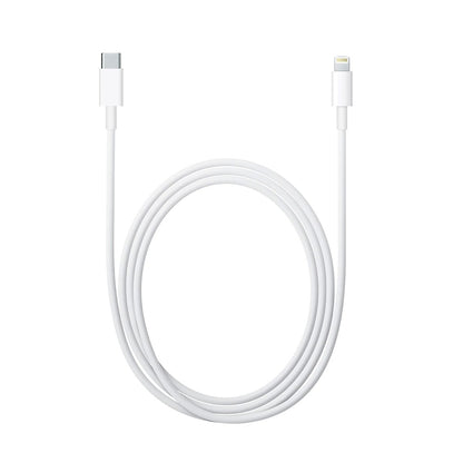 Cablu de date si de incarcare Apple, USB Tip-C-Lightning, 1 metru, Klevo, Alb