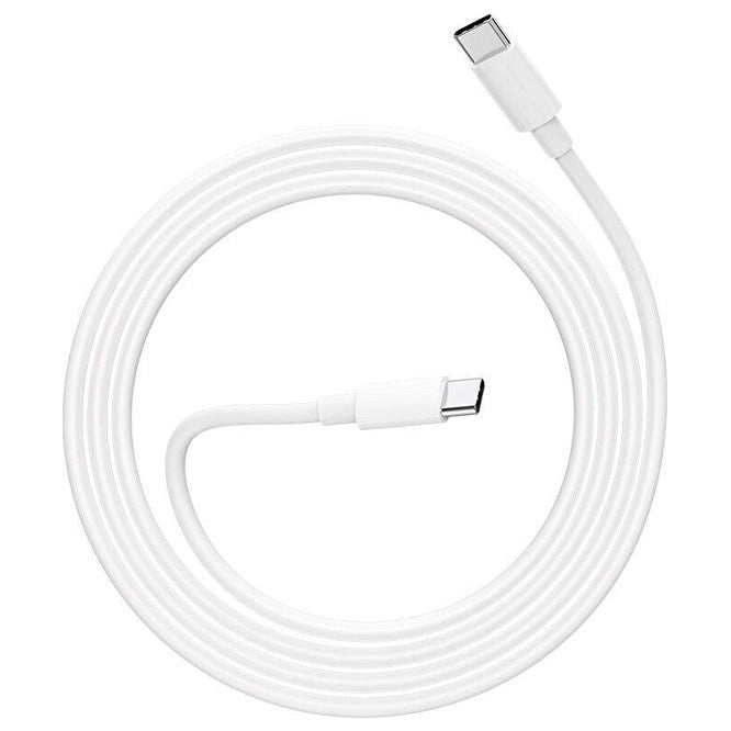 Cablu de Date pentru Telefon, Klevo, Cablu TYPE-C to TYPE-C Universal, Compatibil cu iOS si Android, Putere Suportata 240W, Fire 160 cupru, 1M, Simplu, Alb