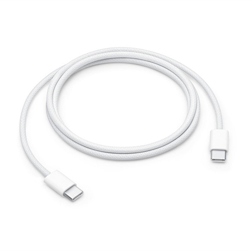 Cablu de Date Universal pentru Telefon, Klevo, Cablu TYPE-C to TYPE-C, Compatibil cu iOS si Android, Fire 160 cupru, 2M, Impletit Nailon, Alb