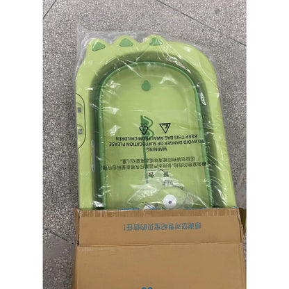 Cada Pliabila pentru Baie, Klevo, din PP+TPR, pentru Copii 0-6 Ani, Model Crocodil, Dop de Scurgere, 80x54x21 cm, Verde