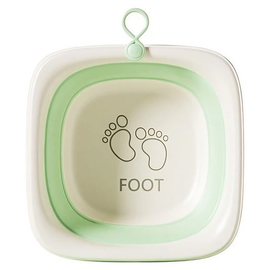 Cada Pliabila pentru Baie pentru Copii, Klevo, Cadita pentru Bebelusi, Model Patrat pentru Picioare, Verde, 32x27.5x3.7 cm, 4 L