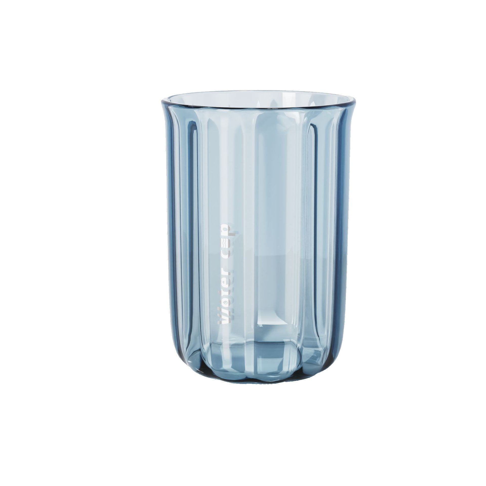 Cana de Apa pentru Clatit, Klevo, pentru Periuta de Dinti, 200 ml, 10.4 x 7.3 cm, Albastru Transparent