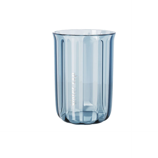 Cana de Apa pentru Clatit, Klevo, pentru Periuta de Dinti, 200 ml, 10.4 x 7.3 cm, Albastru Transparent