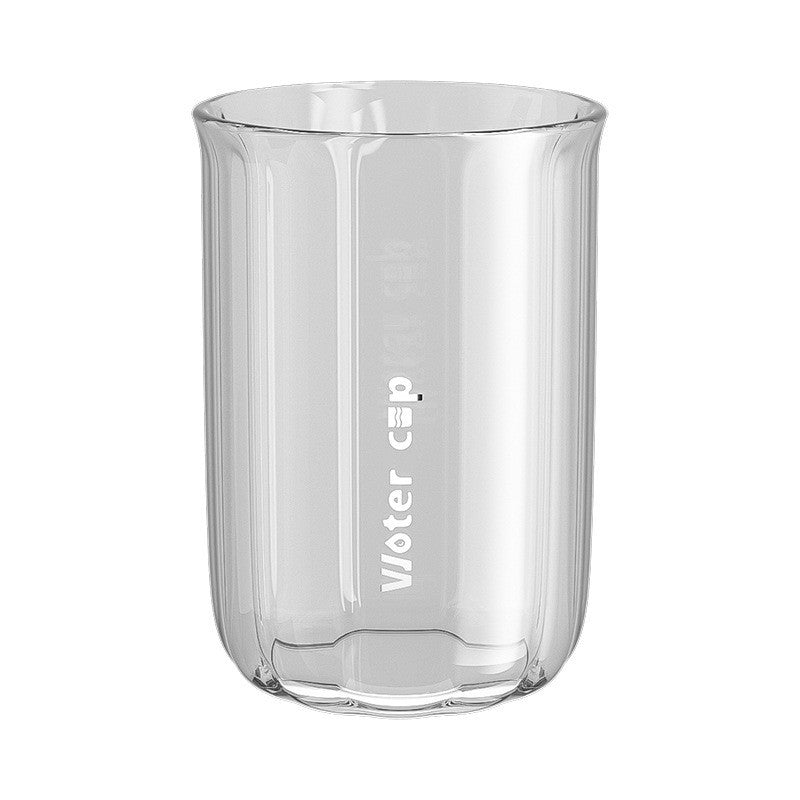 Cana de Apa pentru Clatit, Klevo, pentru Periuta de Dinti, 200 ml, 10.4 x 7.3 cm, Gri Transparent