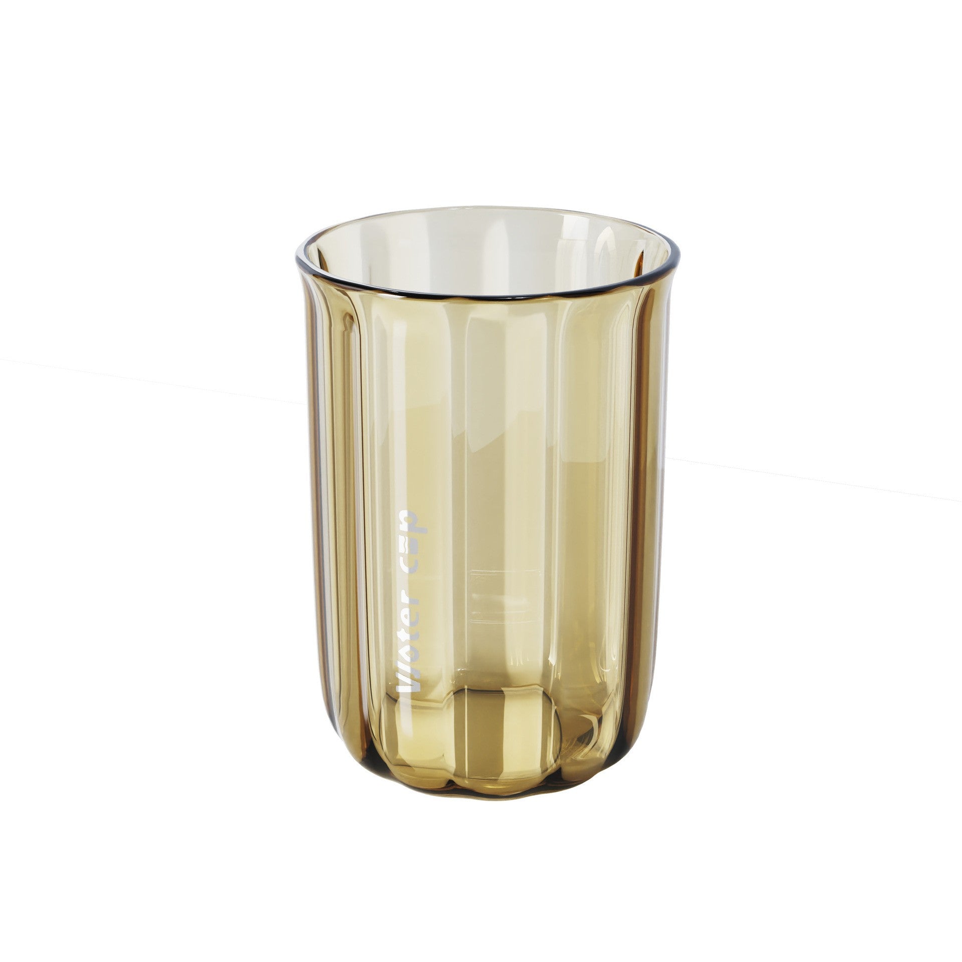 Cana de Apa pentru Clatit, Klevo, pentru Periuta de Dinti, 200 ml, 10.4 x 7.3 cm, Maro Transparent