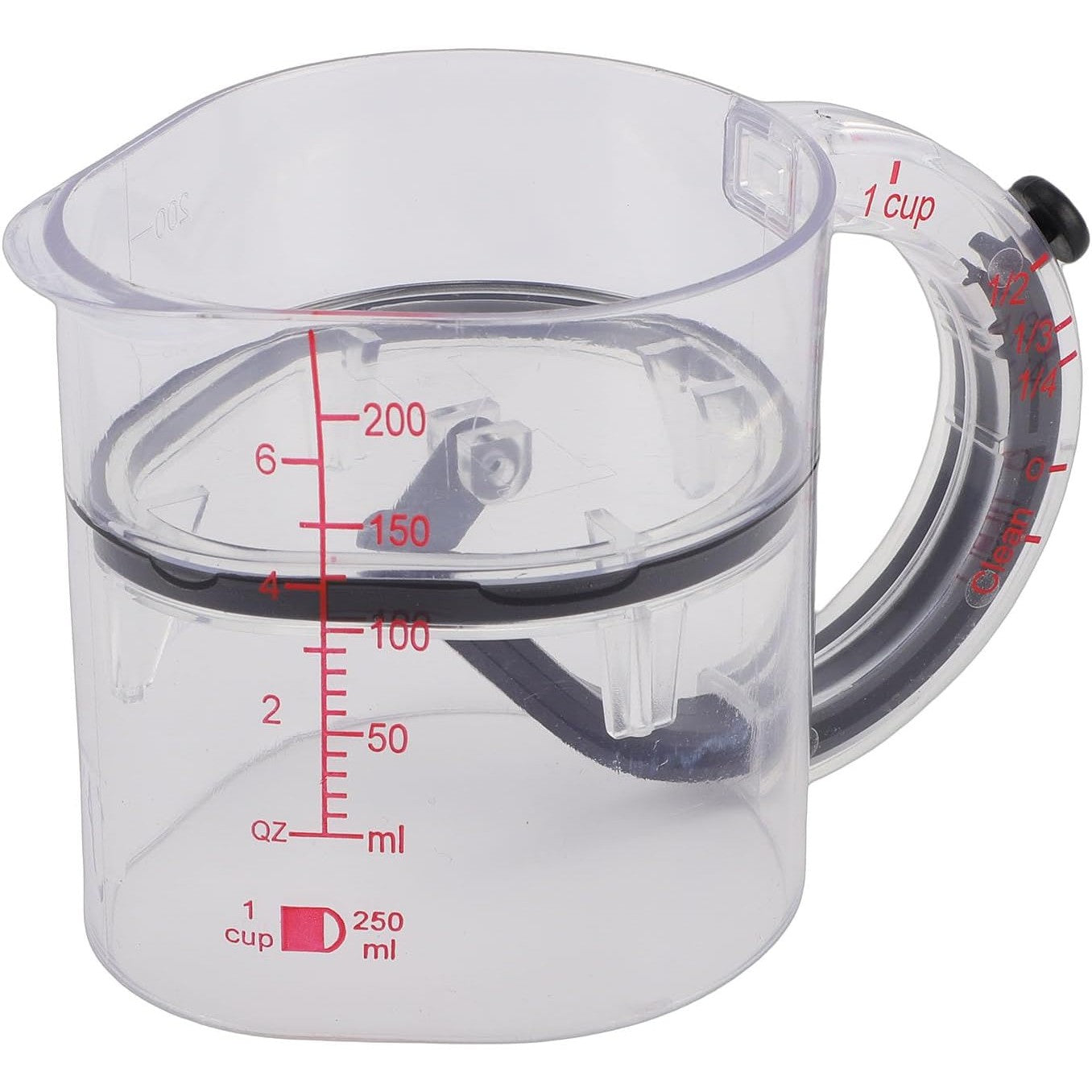Cana de Masurat, Klevo, cu Maner, Reglabila, din ABS si Silicon, 250 ml, Transparent