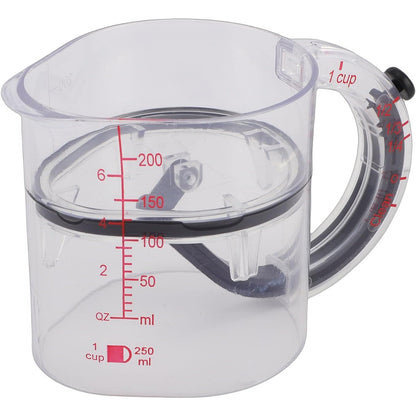 Cana de Masurat, Klevo, cu Maner, Reglabila, din ABS si Silicon, 250 ml, Transparent