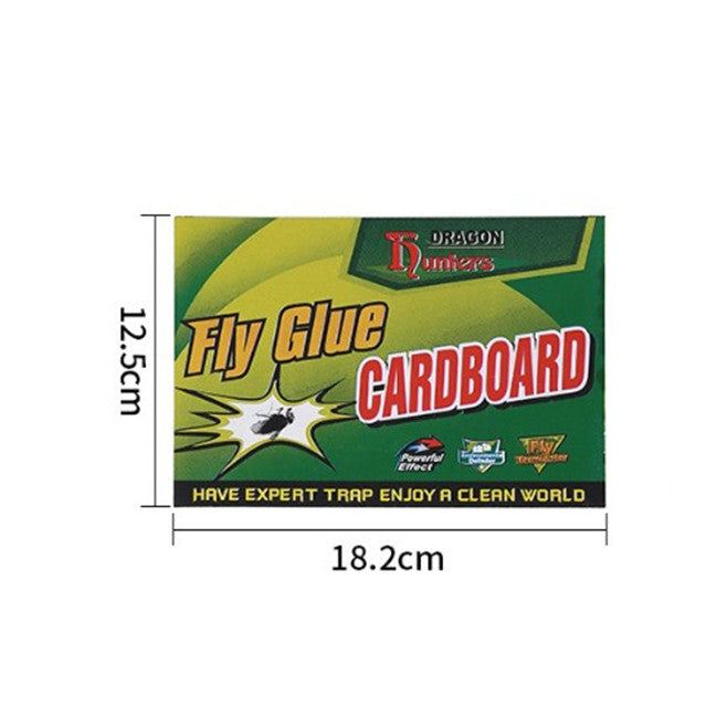 Capcana Autoadeziva pentru Insecte, Klevo, Placa Autoadeziva pentru Tantari cu Efect Puternic de Imobilizare, Capcana cu Lipici, pentru Uz Casnic, 18 x 12 xm Verde/Galben