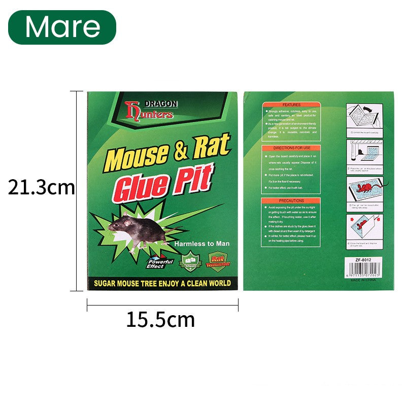 Capcana Autoadeziva pentru Soareci, Klevo, Placa Autoadeziva pentru Rozatoare cu Efect Puternic de Imobilizare, Capcana cu Lipici, pentru Uz Casnic, 21 x 15 xm Verde/Galben