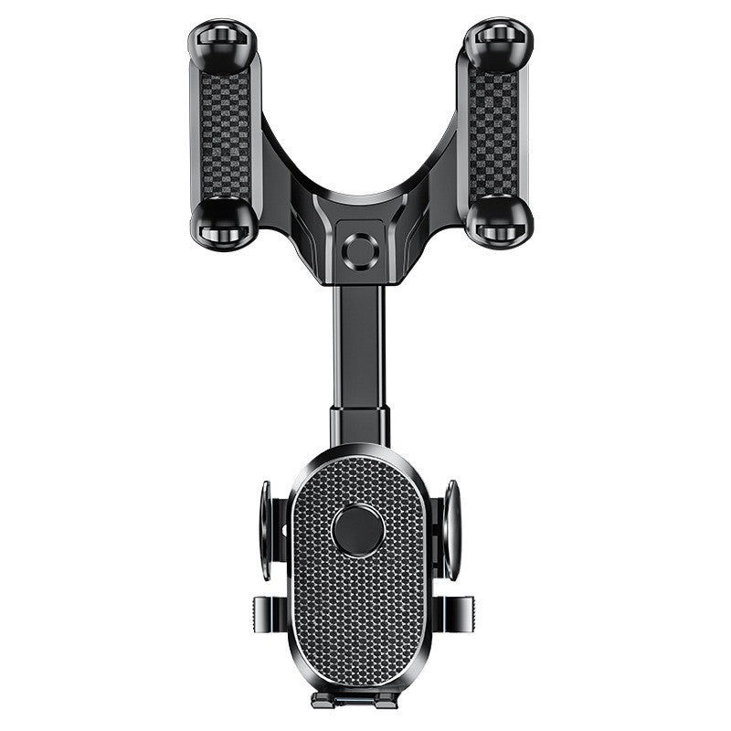 Suport Telefon Auto, Klevo, Pentru Oglinda Retrovizoare, din ABS, Reglabil 360°, Negru