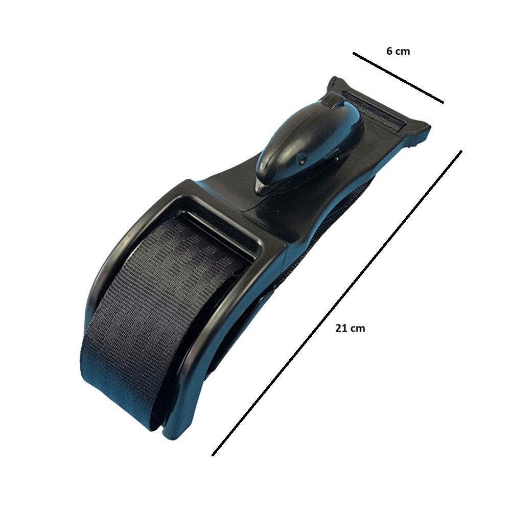 Deviator Centura de Siguranta, Klevo, pentru Burtica Gravidelor, Universal, Ajustabil, 21x6 cm, Model Delfin Negru
