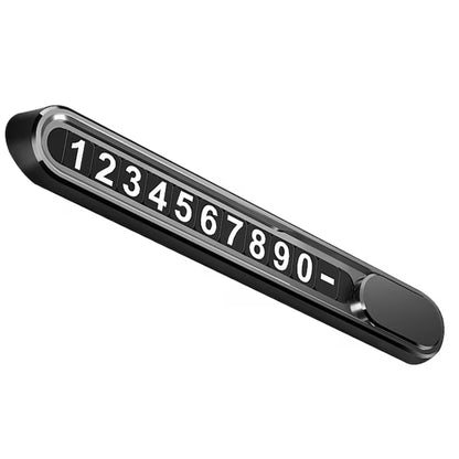 Suport Auto Numar Telefon Parbriz, Klevo, Aliaj de Aluminiu, Lipire cu Banda Dubla Adeziva, 13,8 cm, Negru