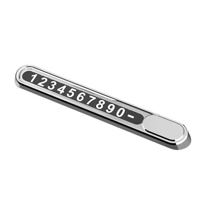 Suport Auto Numar Telefon Parbriz, Klevo, Aliaj de Aluminiu, Lipire cu Banda Dubla Adeziva, 13,8 cm, Argintiu