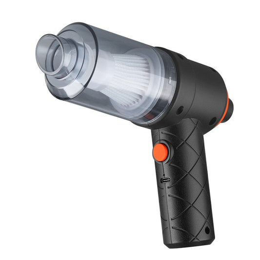 Aspirator Portabil fara Fir, Klevo, Tip Pistol 2 in 1, Suflare si Aspirare, Incarcare USB, Pentru Casa si Masina, Autonomie 30 min, Negru