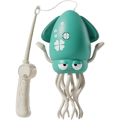 Caracatita Dansatoare, Klevo, +3 Ani, 3 Moduri, din ABS, Incarcare USB, cu Undita Inclusa, 12.6 x 7.6 x 20.7 cm, Verde